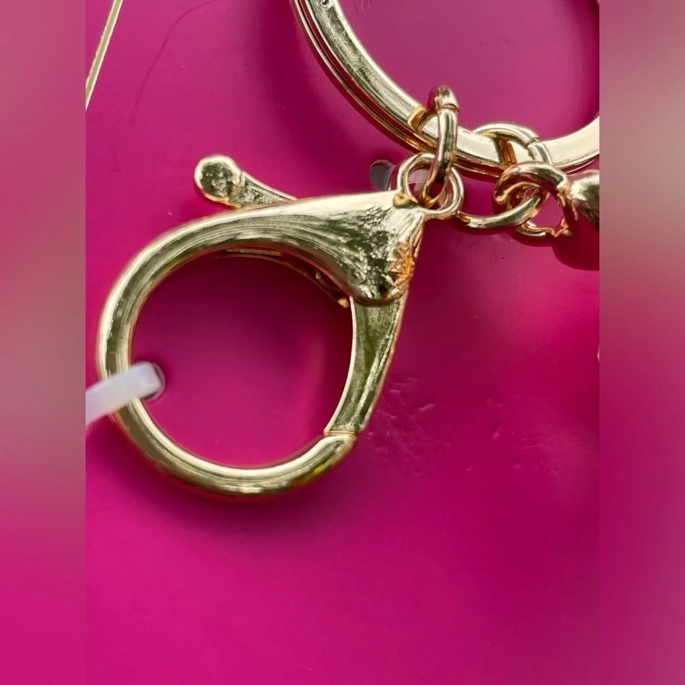 Juicy couture keychain,Juicy Couture Gold Crown Keychain,juicy couture.